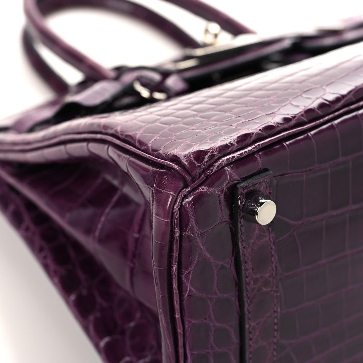 Shiny Niloticus Crocodile Birkin 30 Cassis