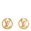 Metal Louise Hoop Earrings Gold