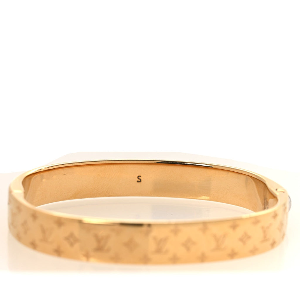 Brass Monogram Nanogram Cuff S Gold