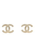 Crystal CC Earrings Gold