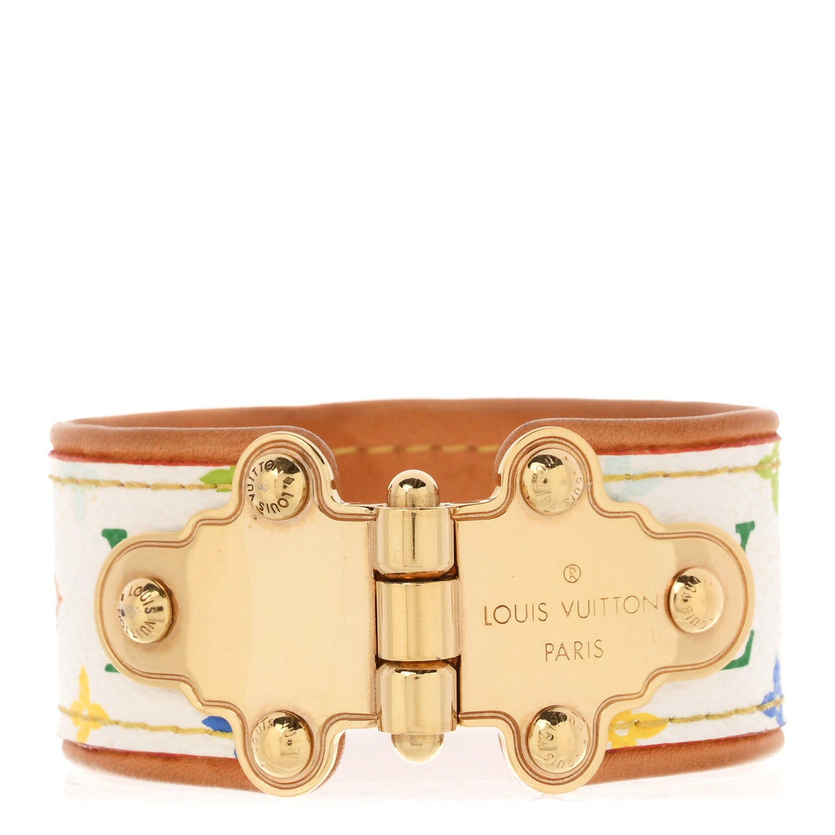 Monogram Multicolor Save It Bracelet 17 White