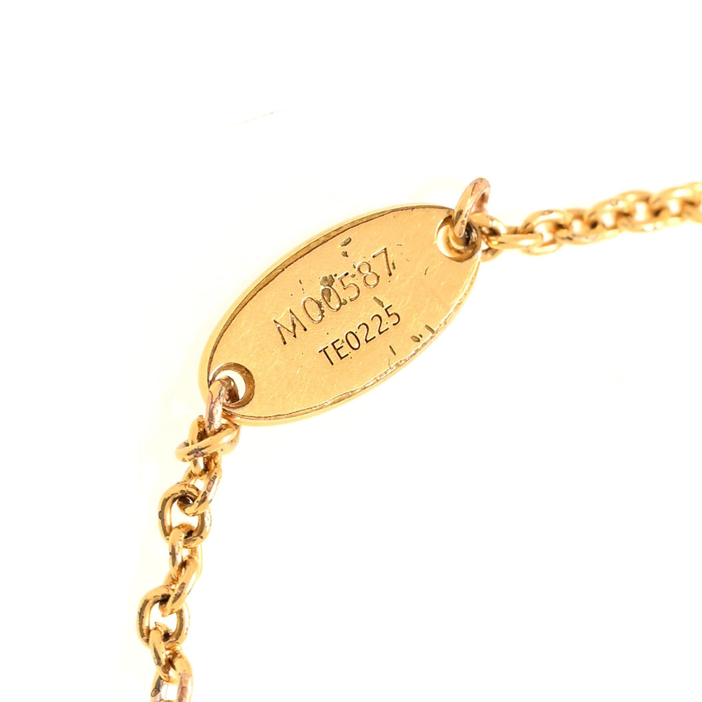 Metal Crystal LV Iconic Bracelet Gold