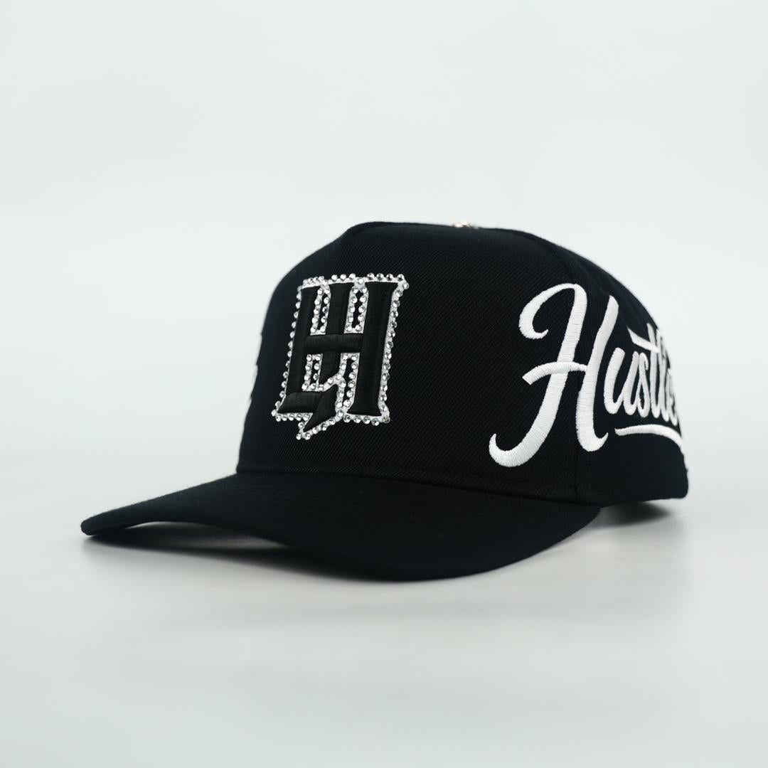 LIFE HUSTLERS HAT (black white )