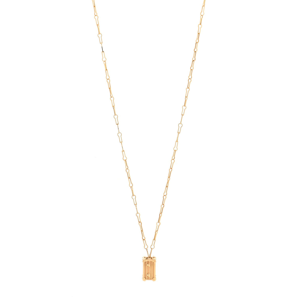 18K Yellow Gold Petite Malle Pendant Necklace