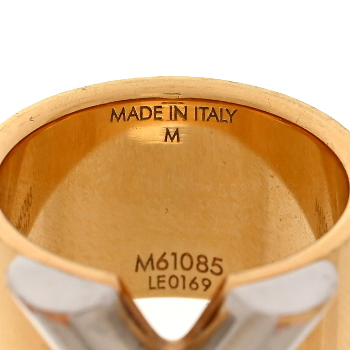 Brass Essential V Ring M Gold Silver