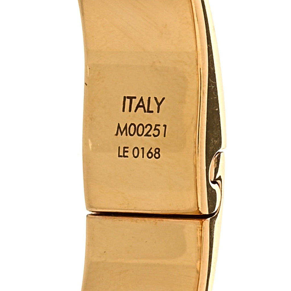 Brass Monogram Nanogram Cuff S Gold