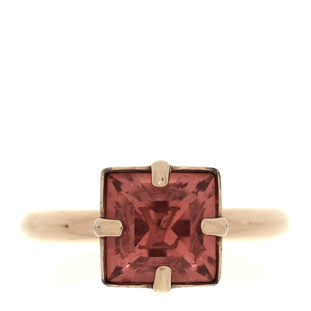 Resin Strass Cosmopolitan Ring M Gold Pink