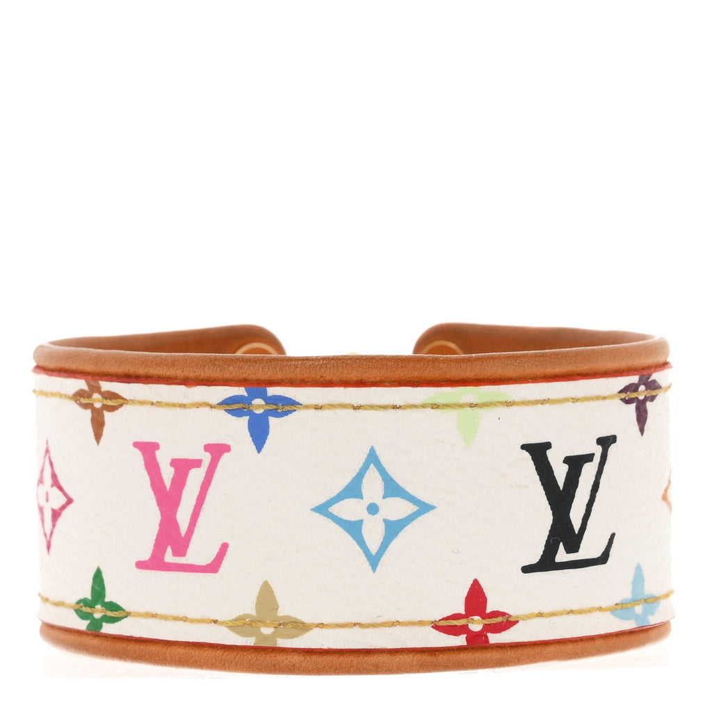 Monogram Multicolor Save It Bracelet 17 White