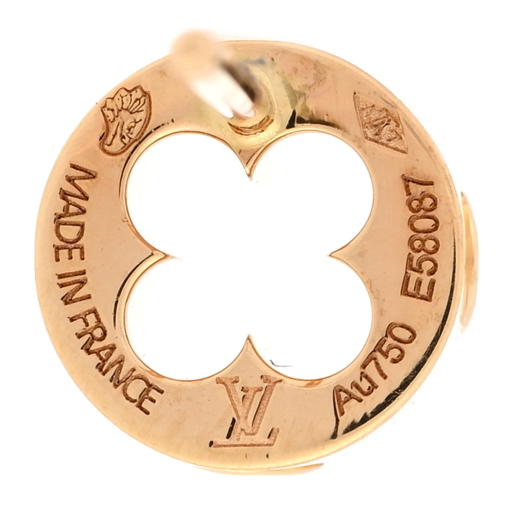 18K Yellow Gold Empreinte Ear Studs Earrings