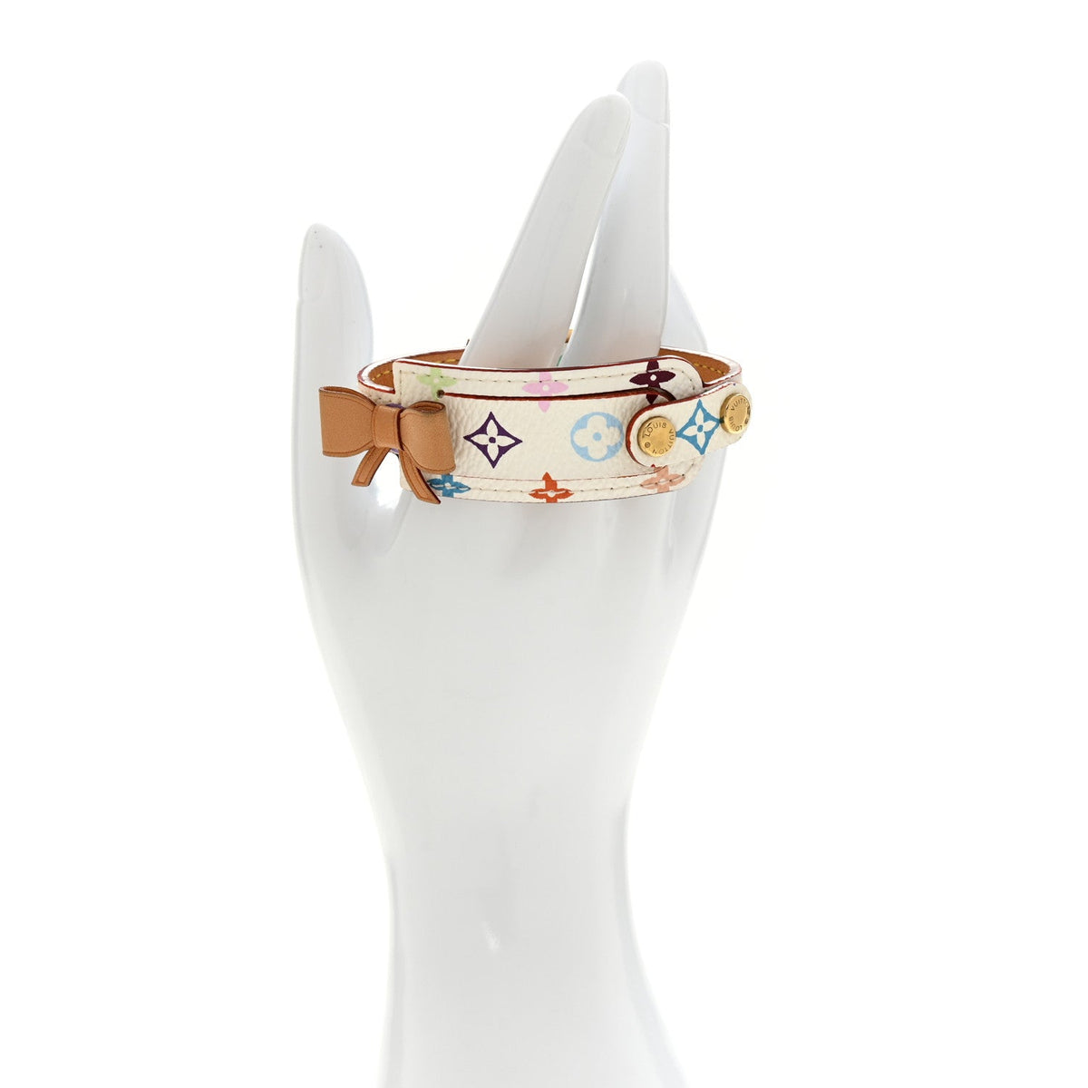 Monogram Multicolor Address Wish Bracelet White
