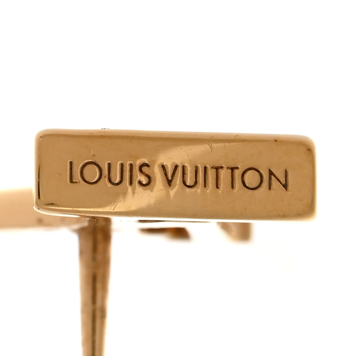 Metal LV Iconic Earrings Gold