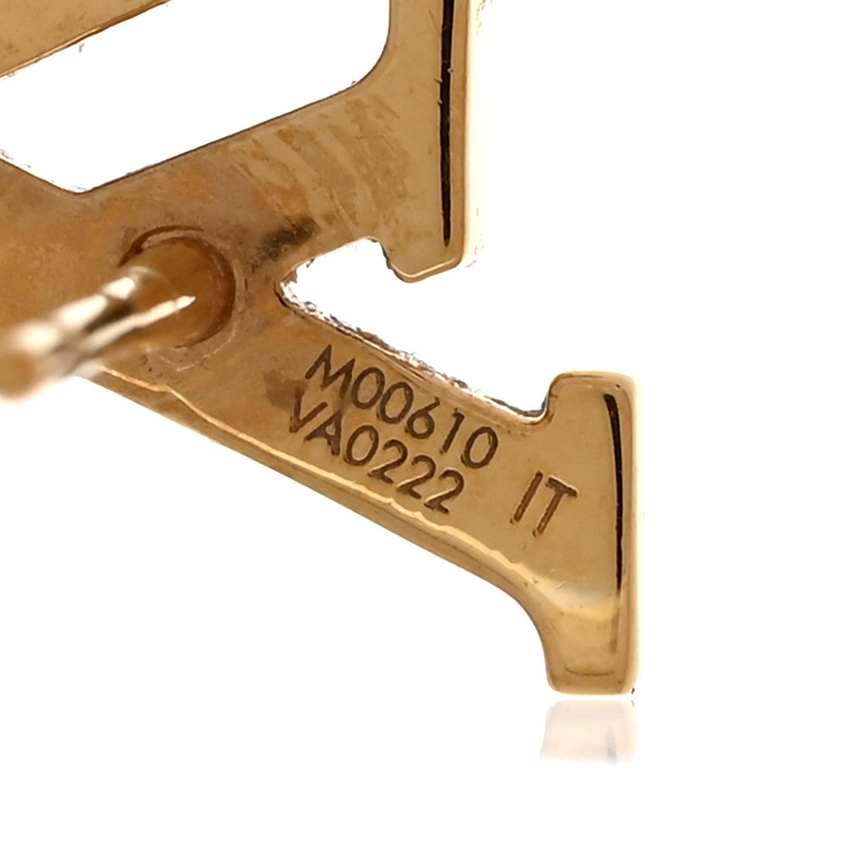 Metal LV Iconic Earrings Gold