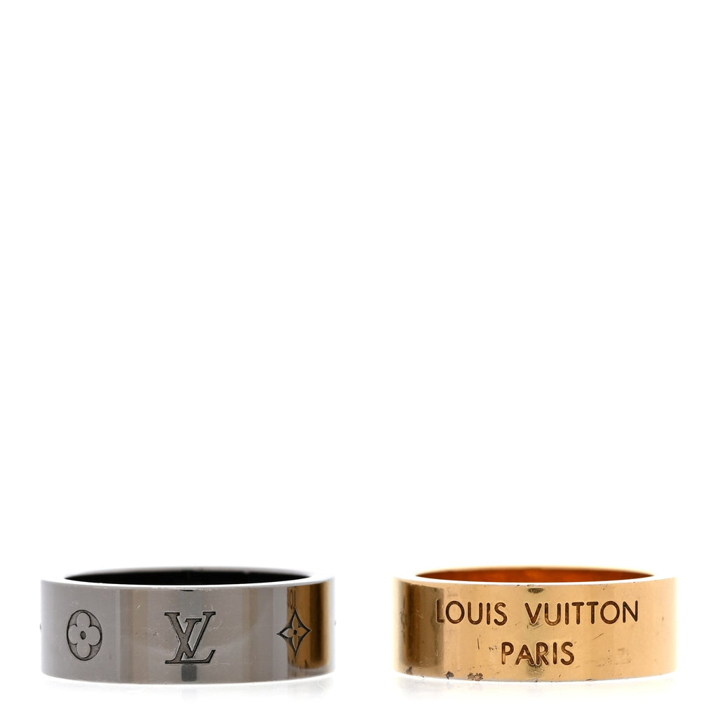 Metal LV Instinct Set of 2 Rings L 63 10.25 Silver Gold