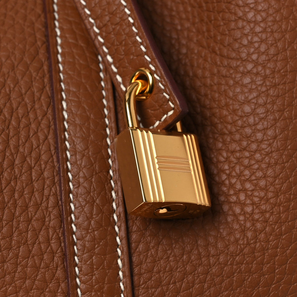 Taurillon Clemence Picotin Lock 22 MM Gold