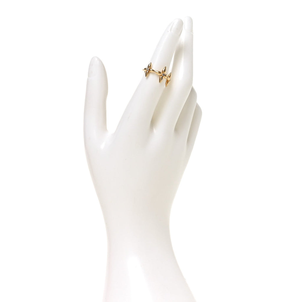 Metal Louisette Signature Ring S Gold