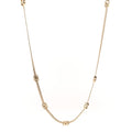 Metal CC Short Chain Necklace Gold