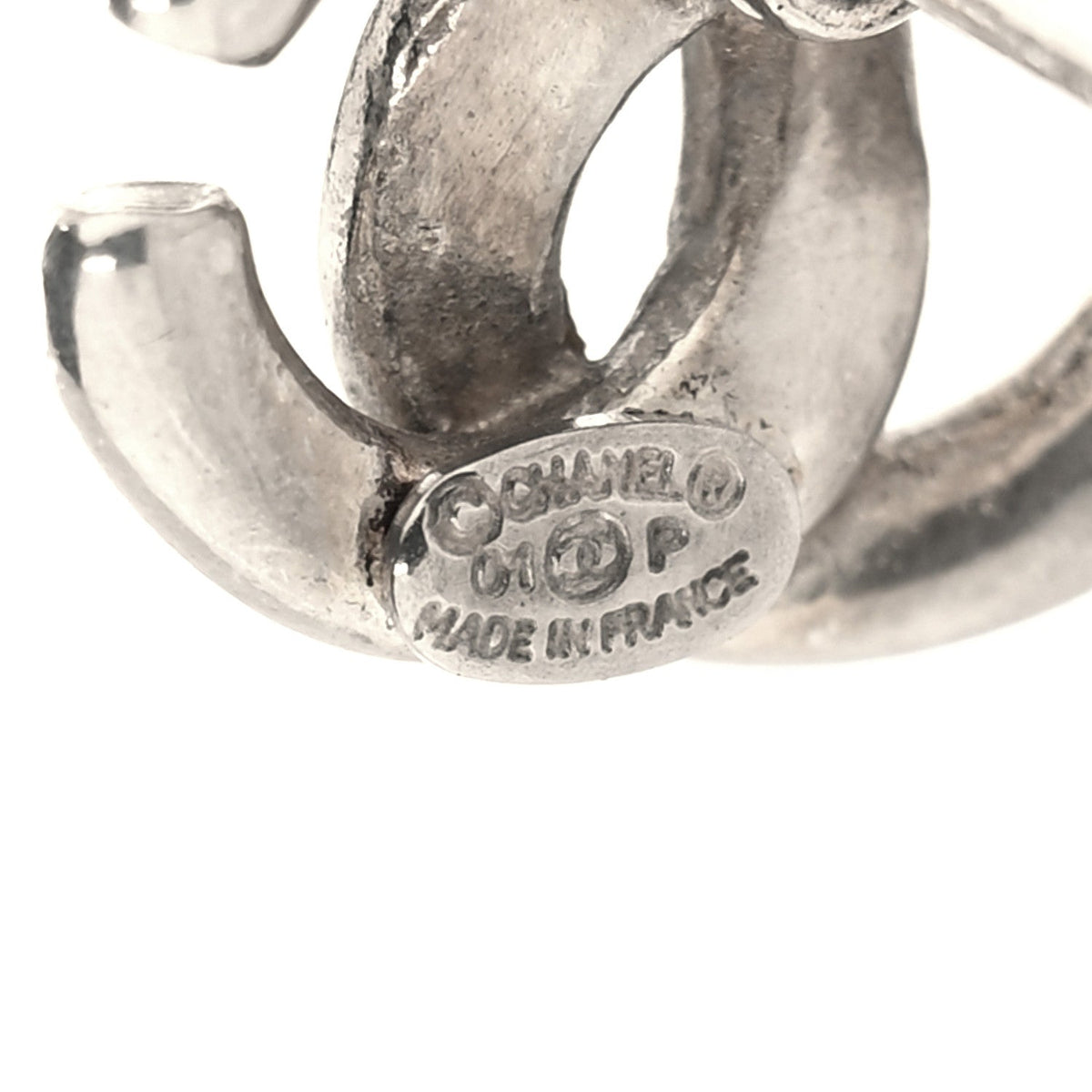 Twisted CC Small Earrings Silver