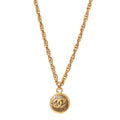Metal CC Chain Pendant Necklace Gold