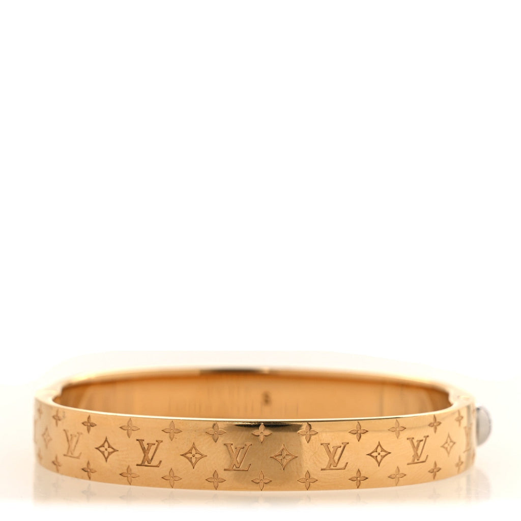 Brass Monogram Nanogram Cuff S Gold