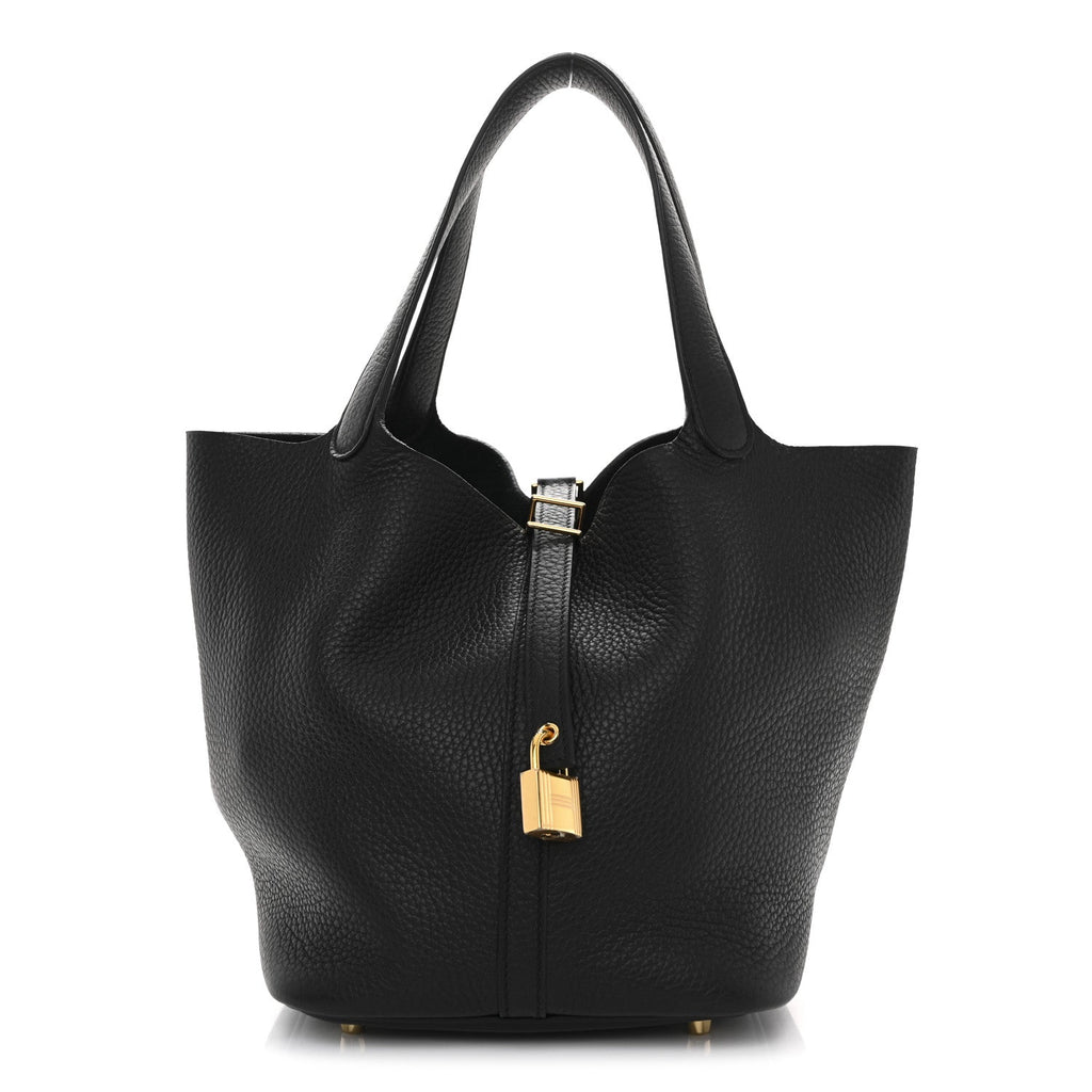Taurillon Clemence Picotin Lock 22 MM Black