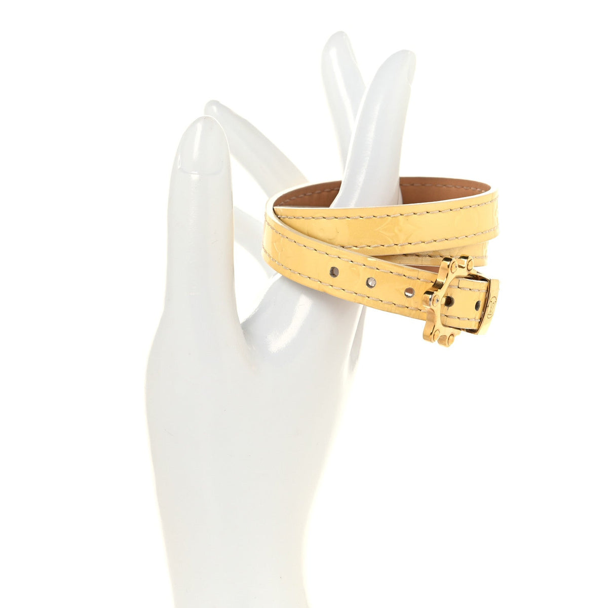 Vernis Triple Tour Bracelet Yellow