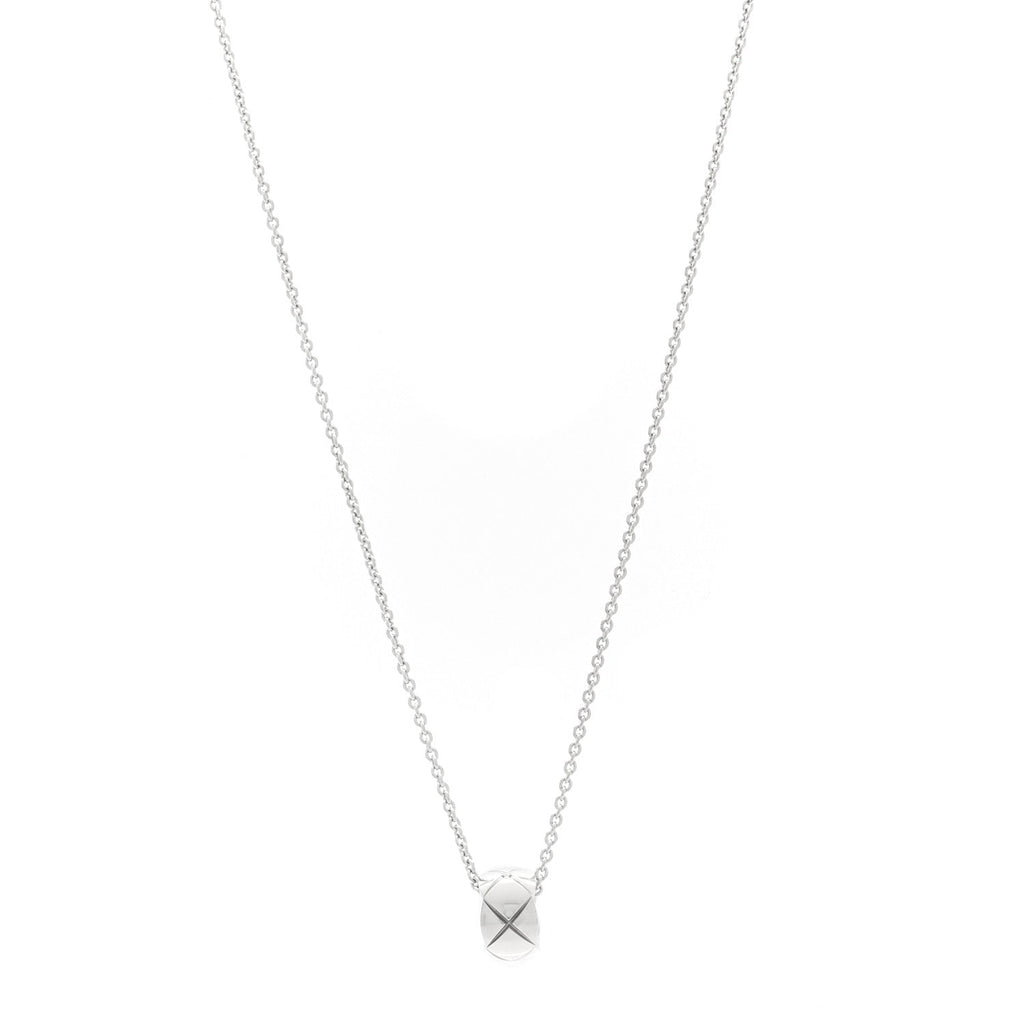 18K White Gold Coco Crush Pendant Necklace