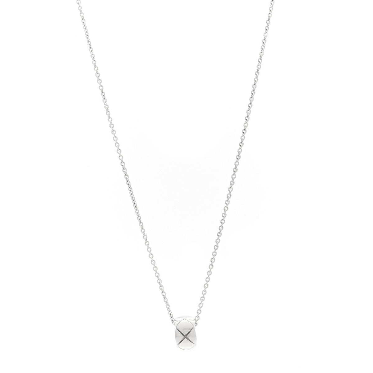 18K White Gold Coco Crush Pendant Necklace