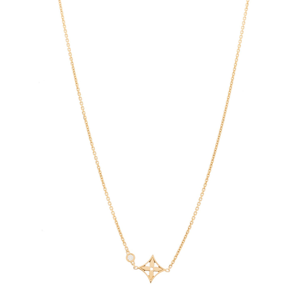 18K Pink Gold Diamond Idylle Blossom Pendant Necklace
