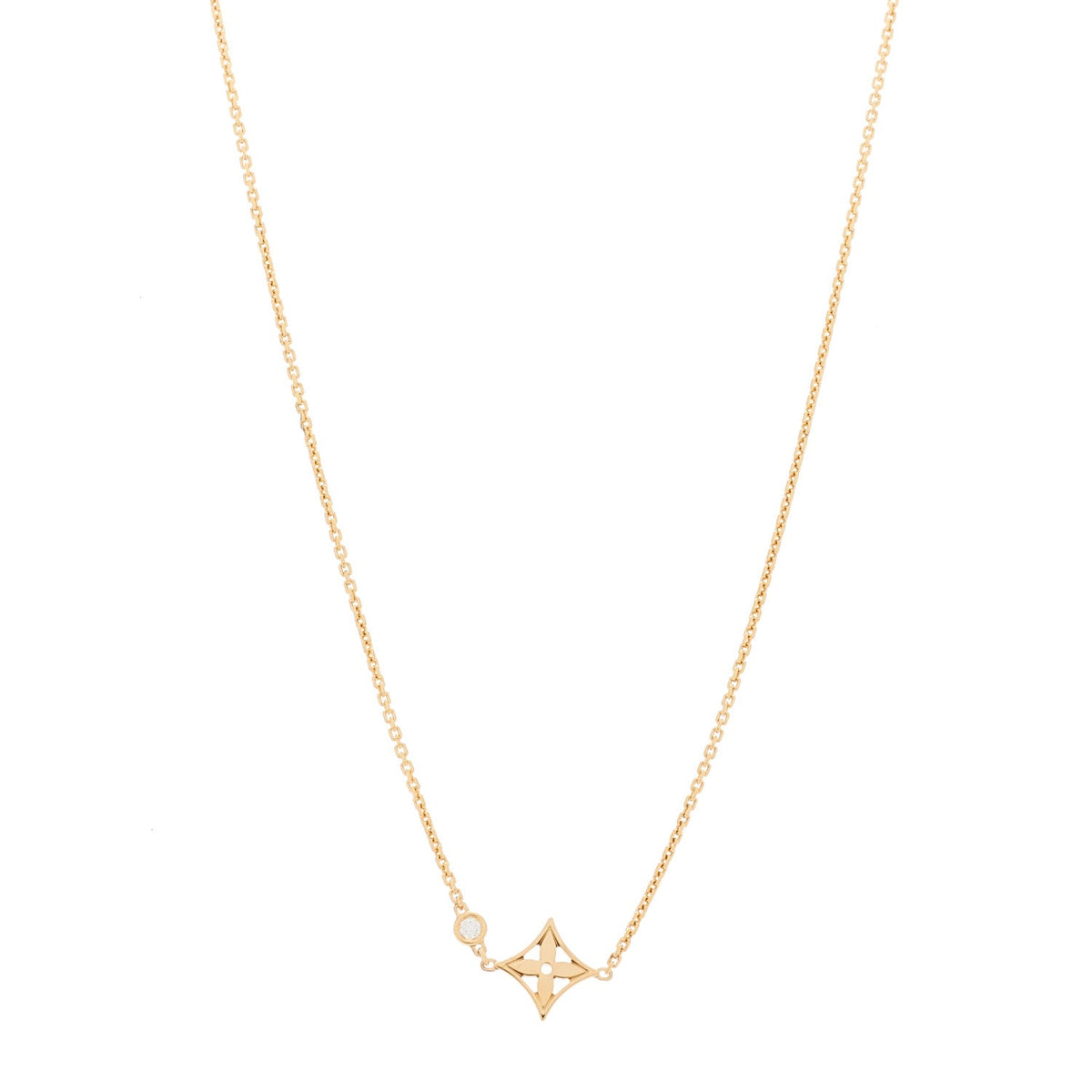 18K Pink Gold Diamond Idylle Blossom Pendant Necklace