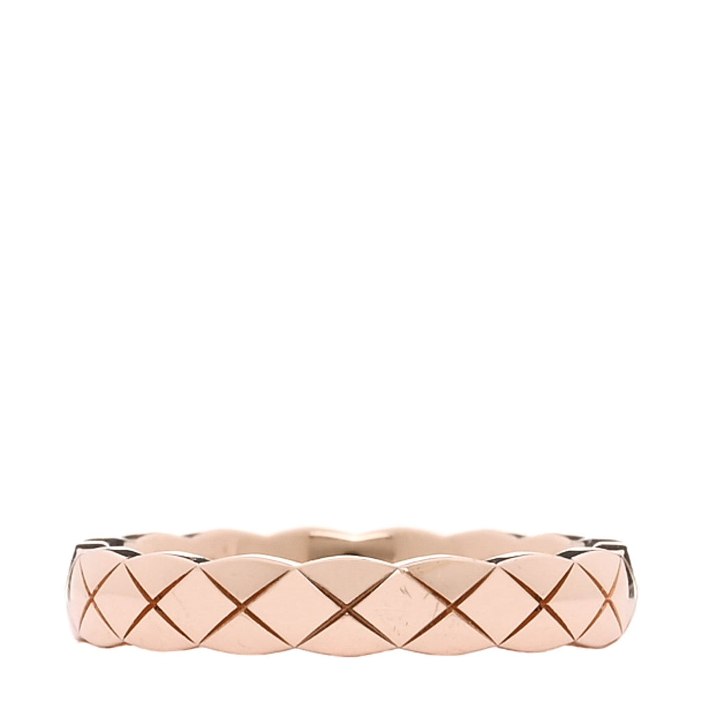 18K Beige Gold Mini Coco Crush Ring 50 5.25