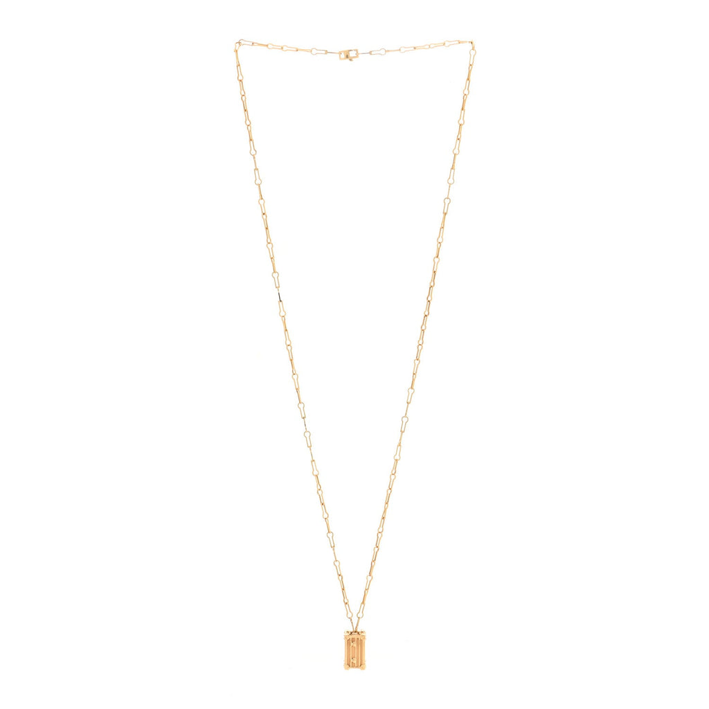 18K Yellow Gold Petite Malle Pendant Necklace