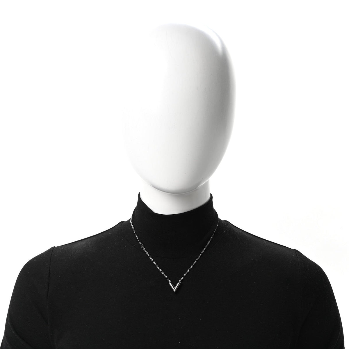 Metal Essential V Supple Necklace Silver