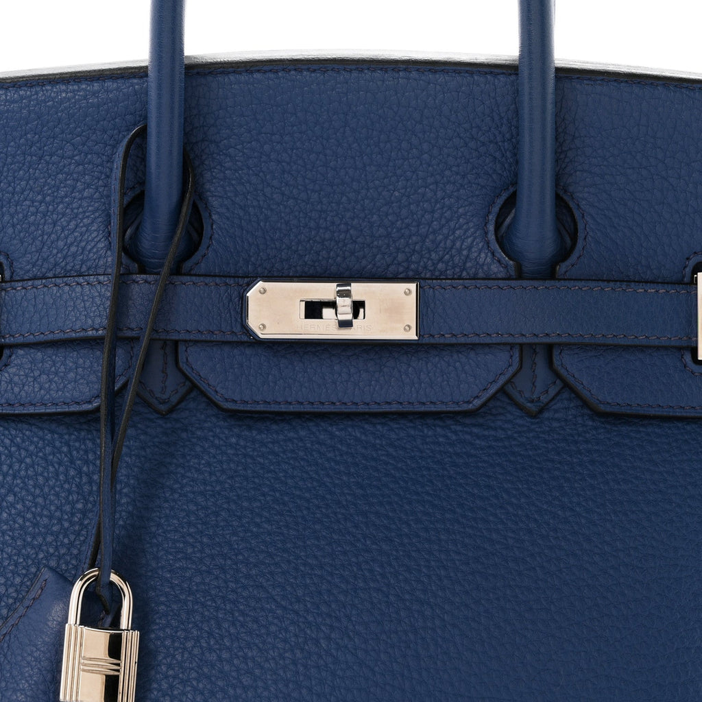 Taurillon Clemence Birkin 35 Bleu Brighton