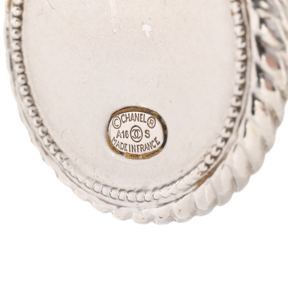 Ruthenium Crystal CC Round Earrings