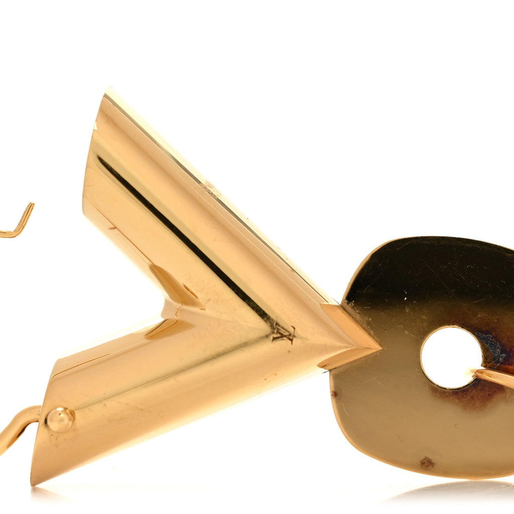 Essential V Single Hoop Earring Gold