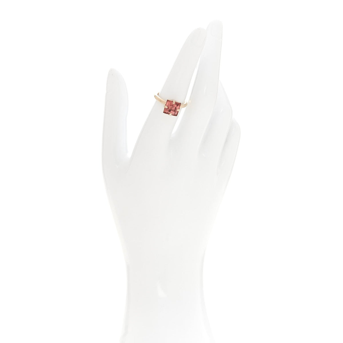 Resin Strass Cosmopolitan Ring M Gold Pink