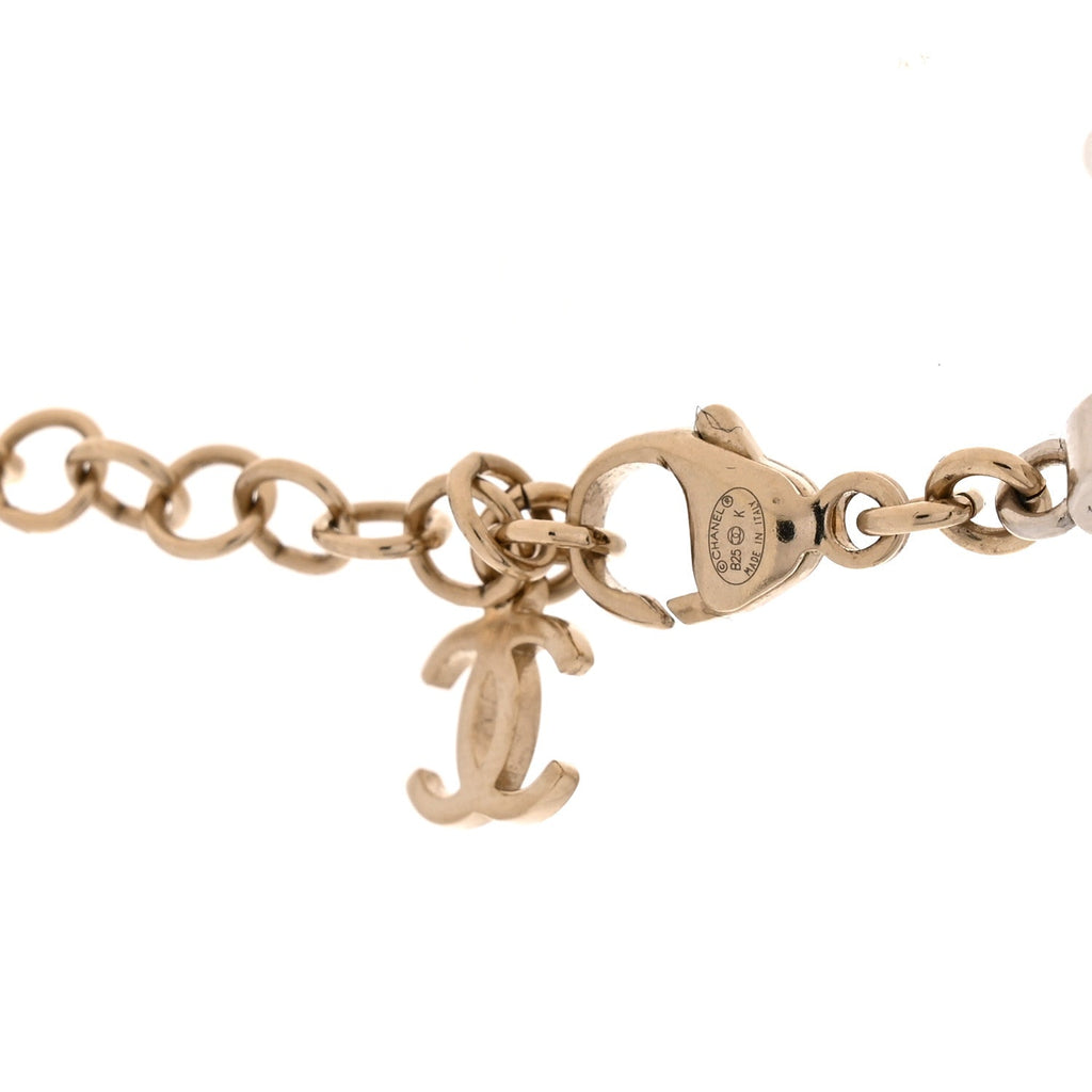 Crystal CC Bow Pendant Necklace Gold Silver