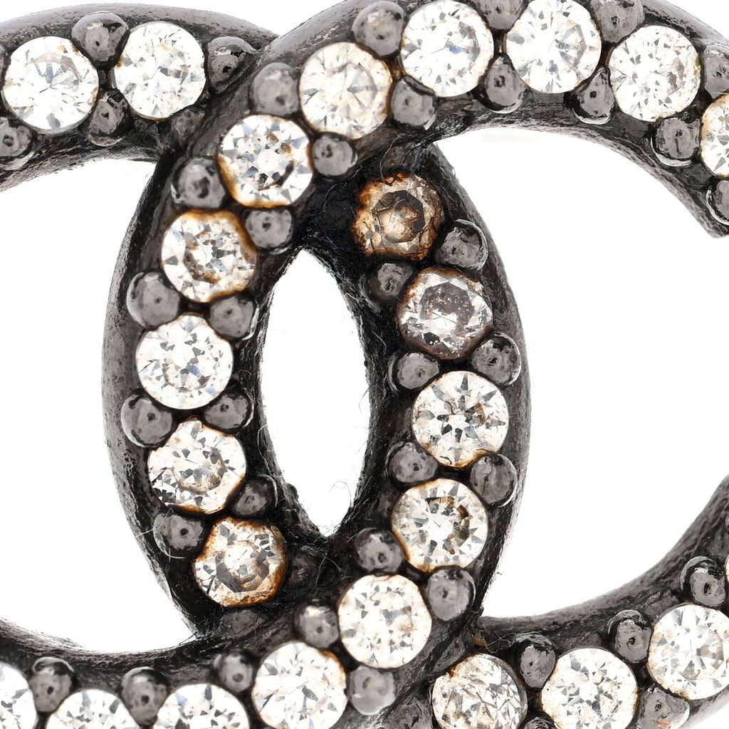 Ruthenium Crystal CC Earrings
