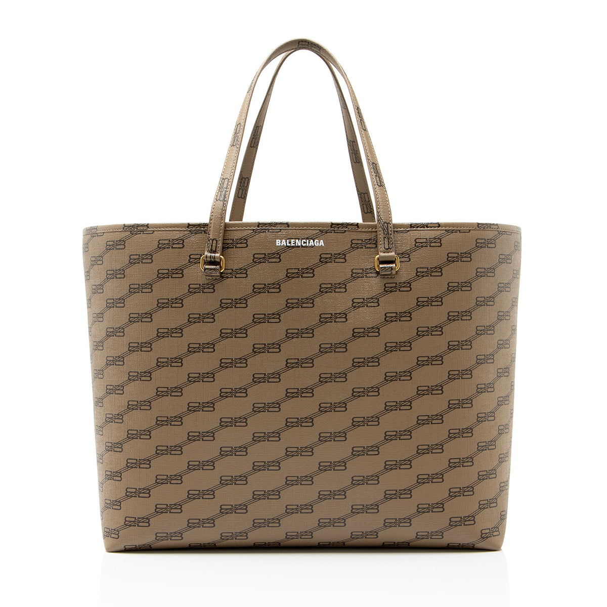 Balenciaga BB Monogram Canvas Signature Large Shopper Tote