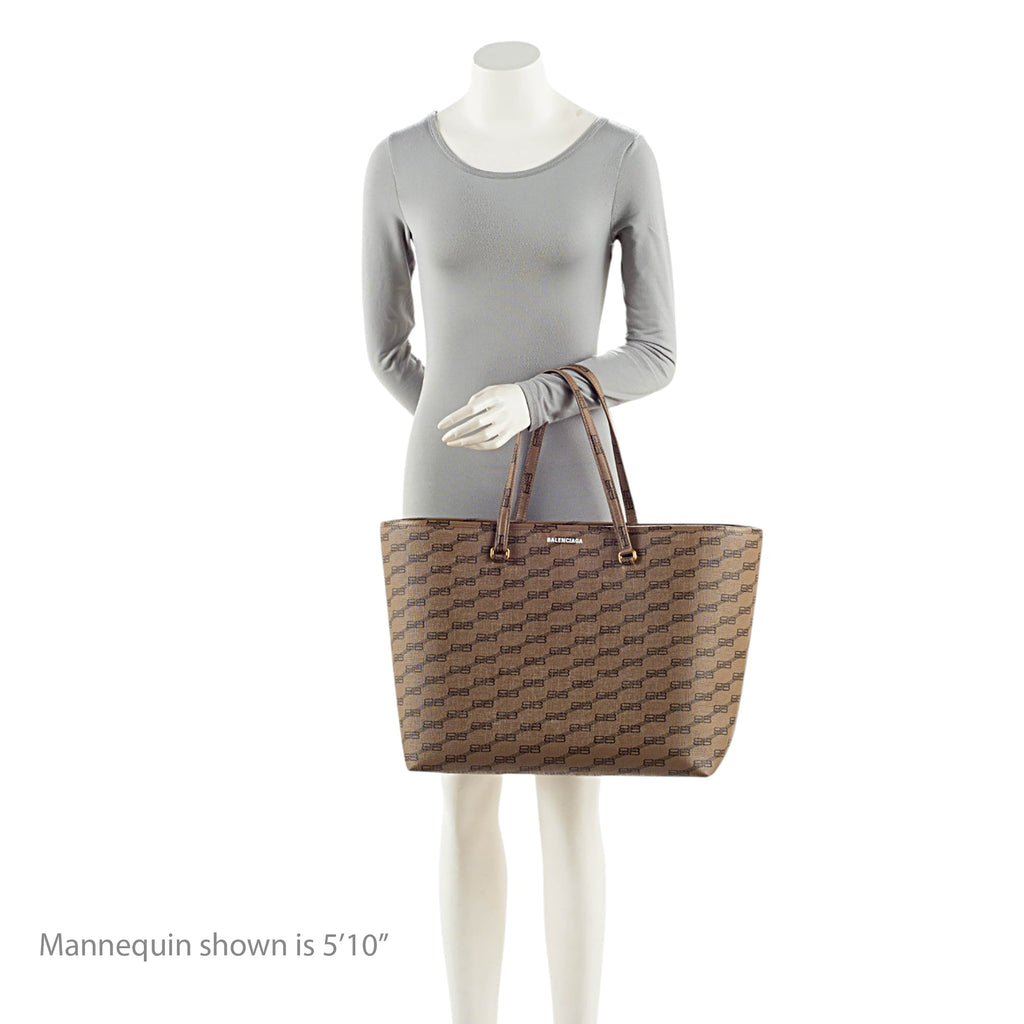 Balenciaga BB Monogram Canvas Signature Large Shopper Tote