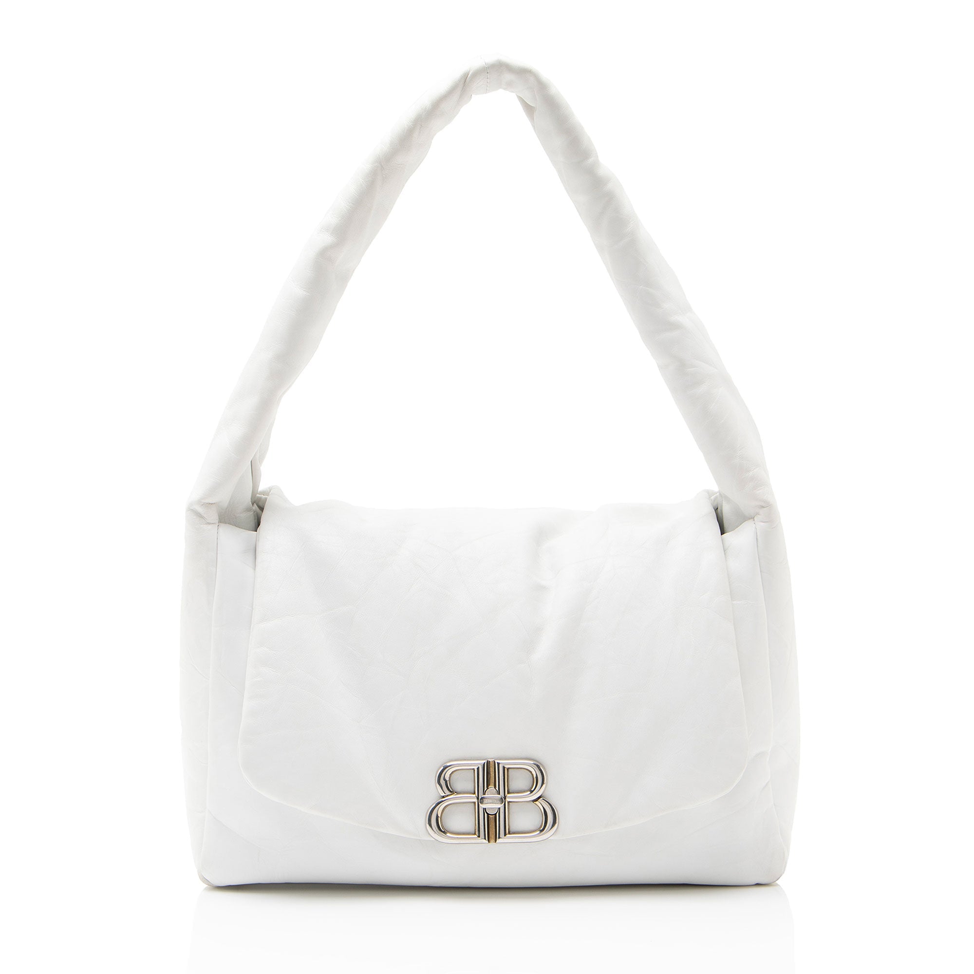 Balenciaga Calfskin Monaco Medium Shoulder Bag