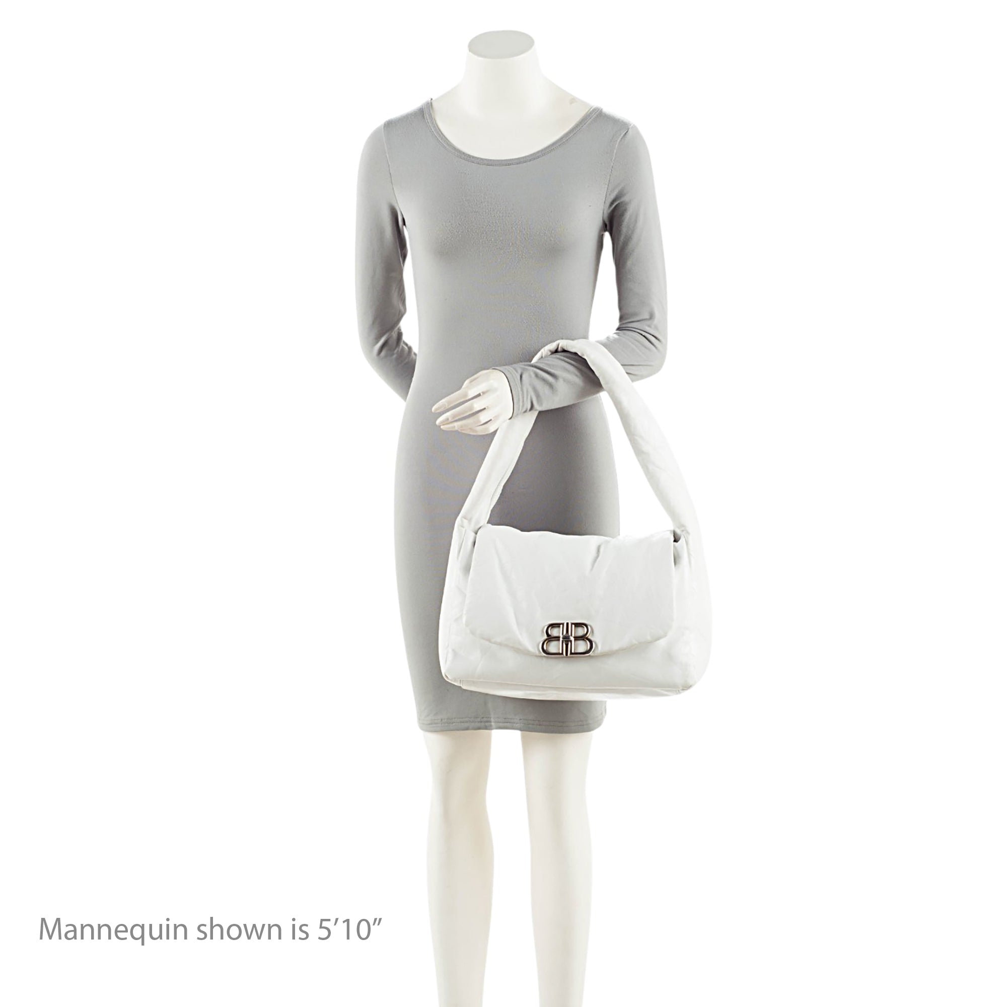 Balenciaga Calfskin Monaco Medium Shoulder Bag