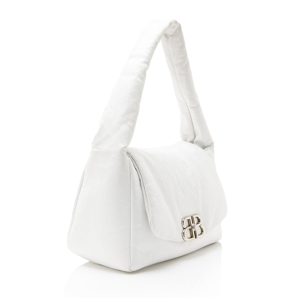 Balenciaga Calfskin Monaco Medium Shoulder Bag