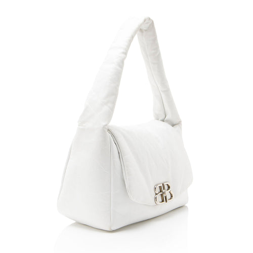 Balenciaga Calfskin Monaco Medium Shoulder Bag
