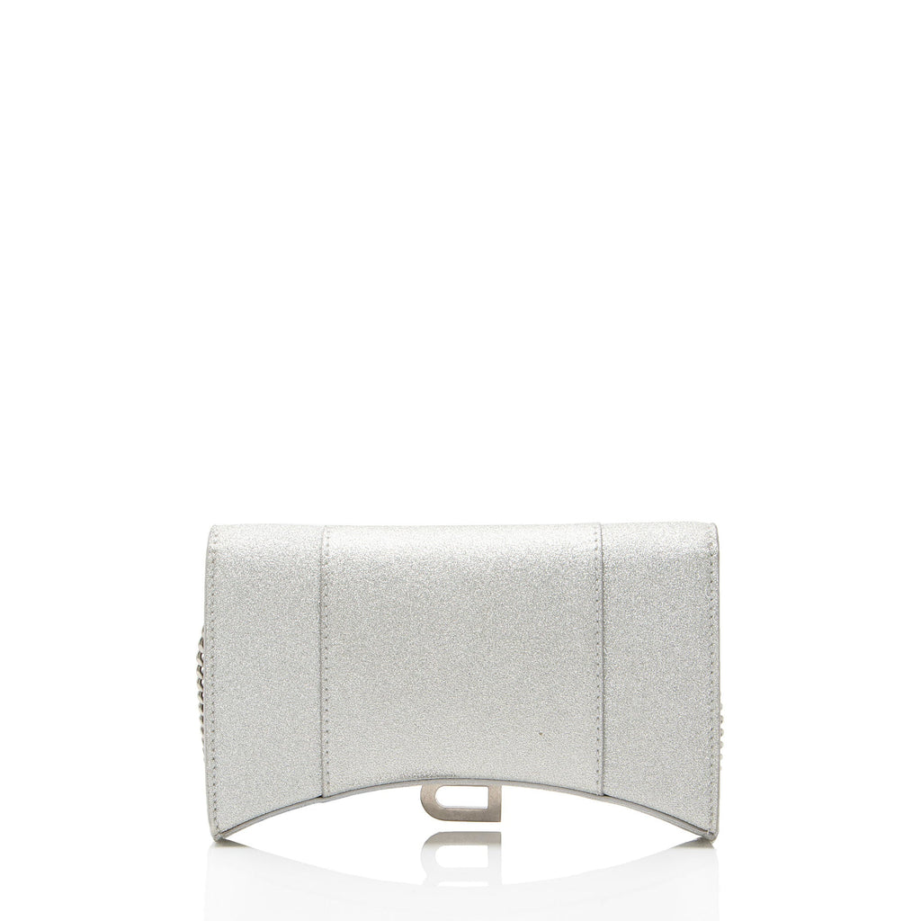 Balenciaga Glitter Hourglass XS Wallet on Chain