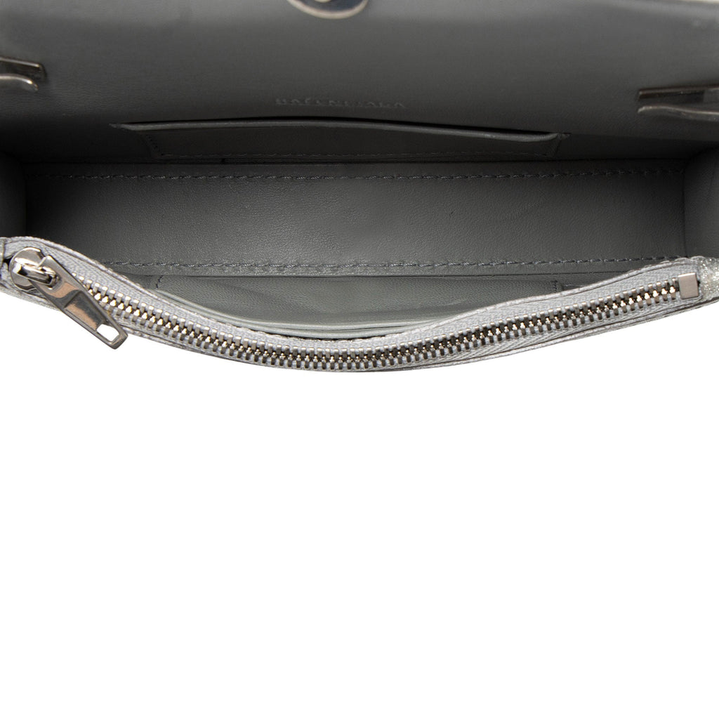 Balenciaga Glitter Hourglass XS Wallet on Chain