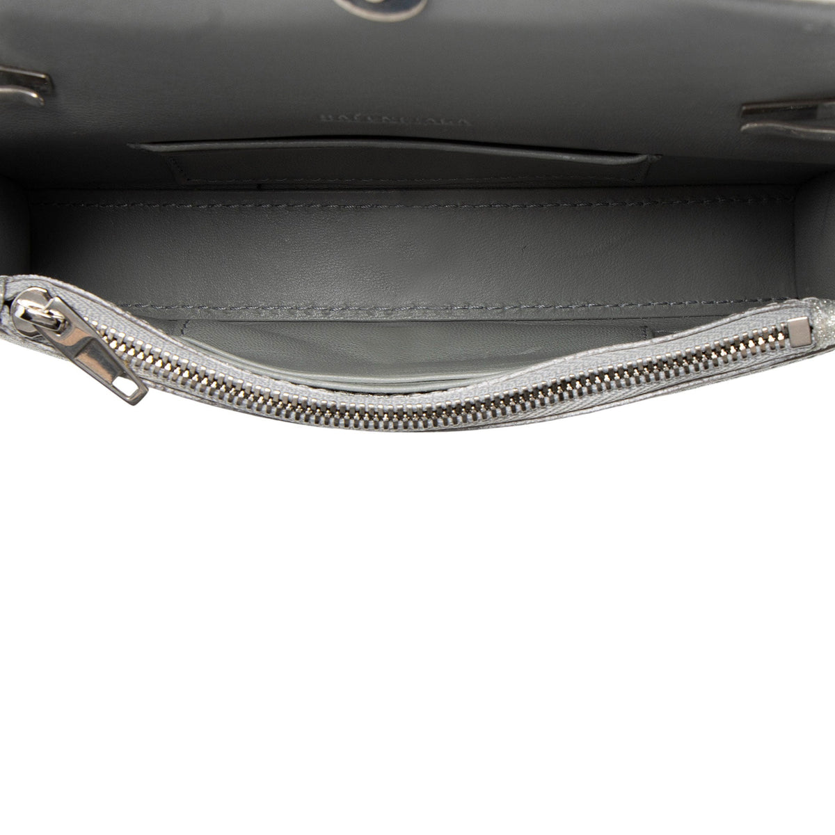 Balenciaga Glitter Hourglass XS Wallet on Chain
