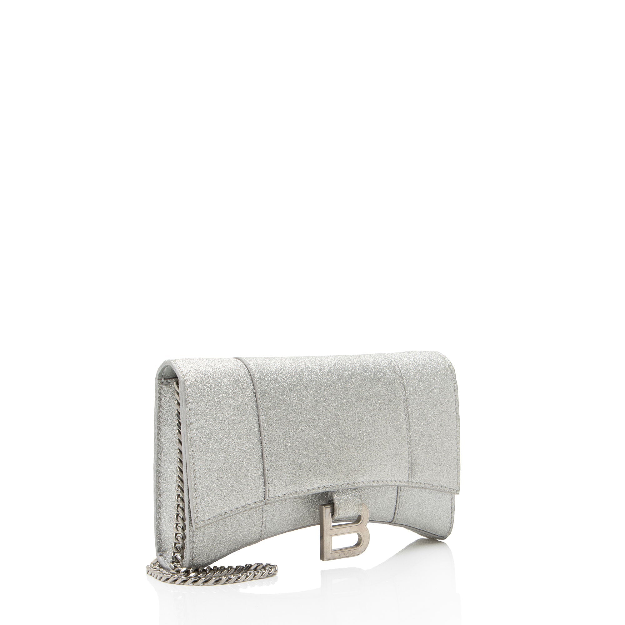 Balenciaga Glitter Hourglass XS Wallet on Chain