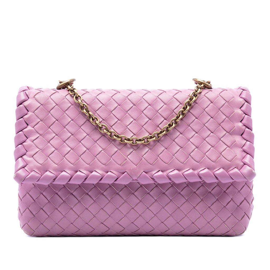 Bottega Veneta Baby Nappa Intrecciato Olimpia Crossbody