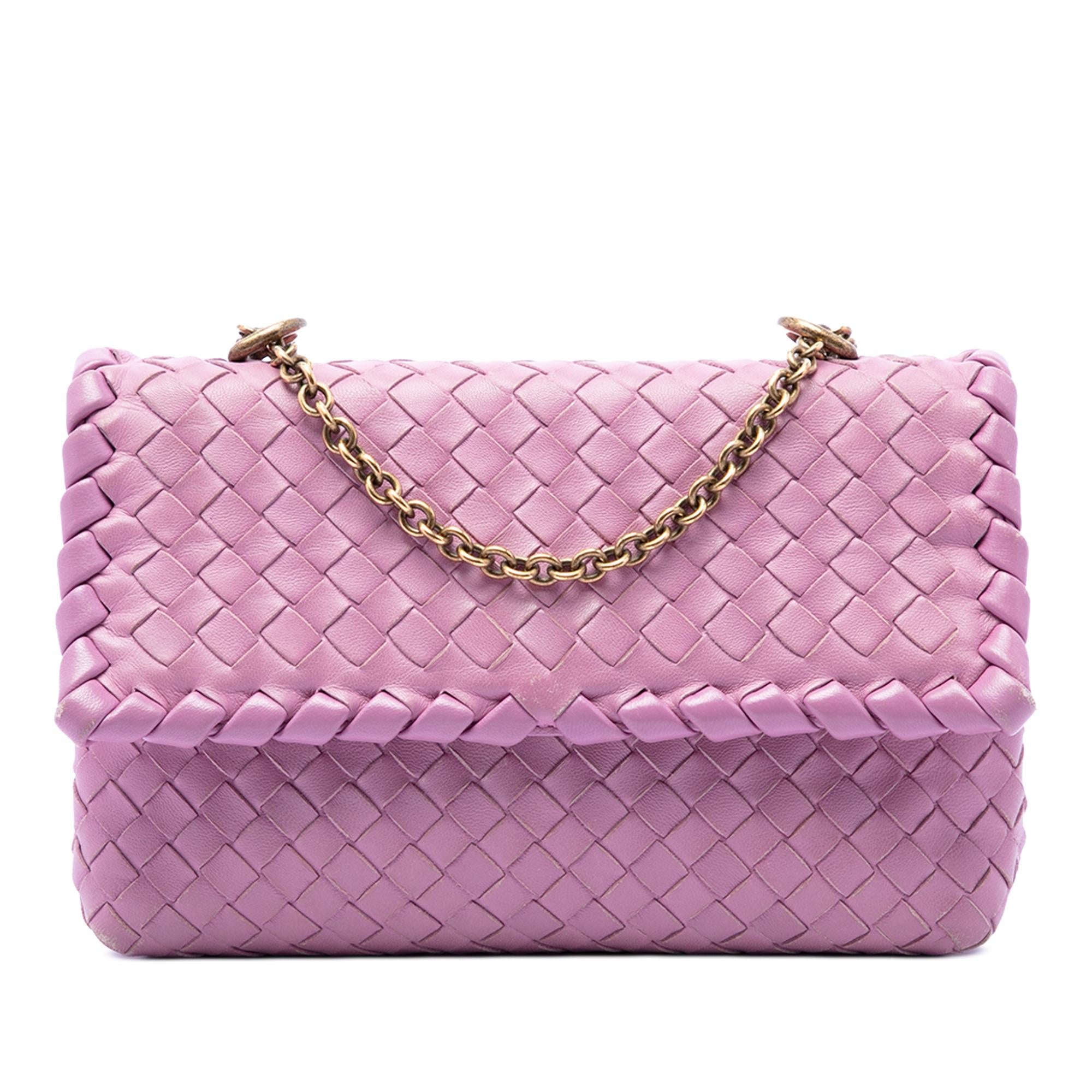 Bottega Veneta Baby Nappa Intrecciato Olimpia Crossbody